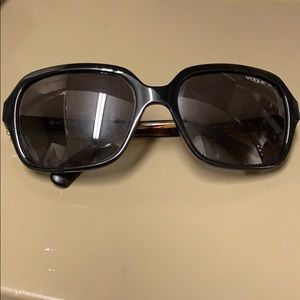 Vogue black sunglasses with crystal detail
